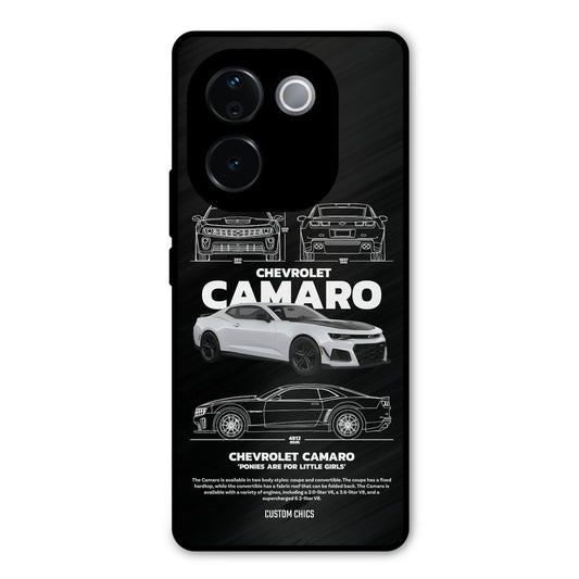Grey Camaro Vivo T3 Pro Mobile Back Cover - Car&Bike PrintShield Case