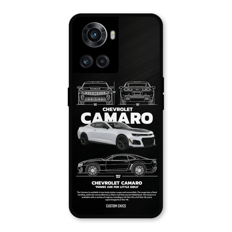 Grey Camaro OnePlus 10R Mobile Back Cover - Car&Bike PrintShield Case