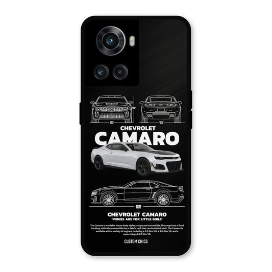 Grey Camaro OnePlus 10R Mobile Back Cover - Car&Bike PrintShield Case