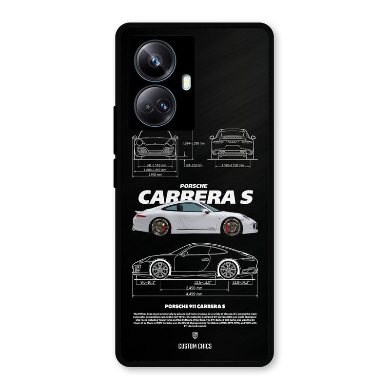 Grey Carrera Realme 10 Pro Plus Mobile Back Cover - Car&Bike PrintShield Case