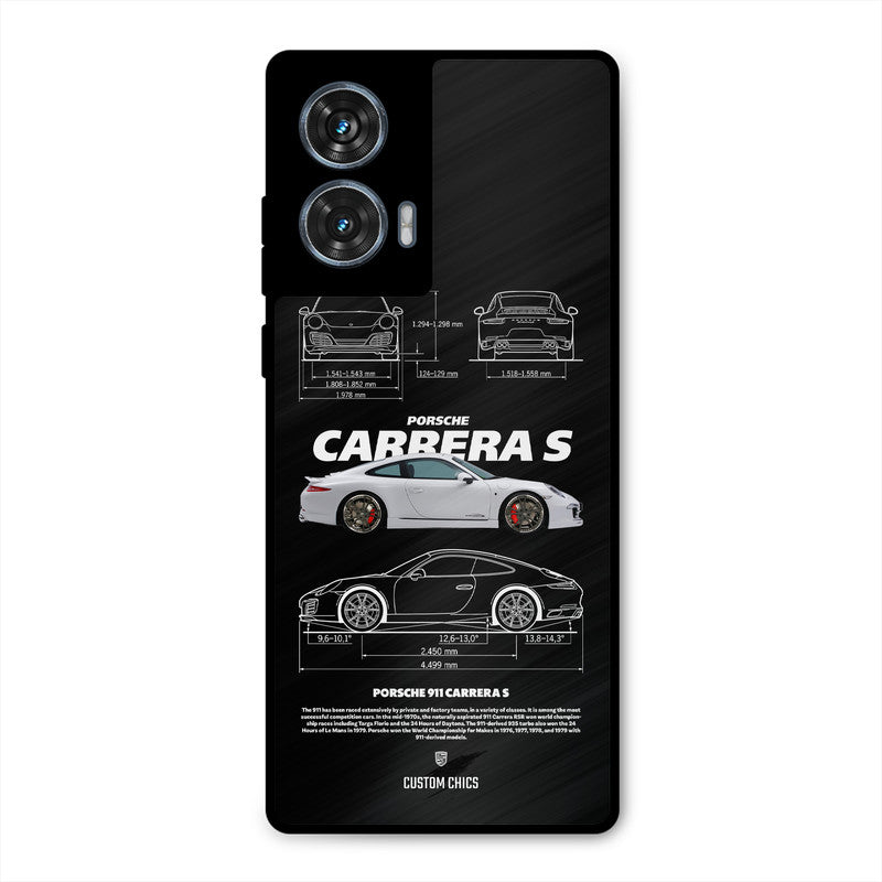 Grey Carrera Moto G96 Mobile Back Cover - Car&Bike PrintShield Case