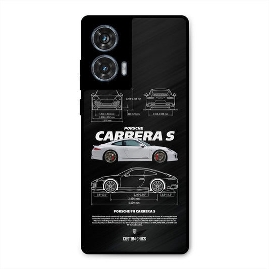 Grey Carrera Moto G96 Mobile Back Cover - Car&Bike PrintShield Case