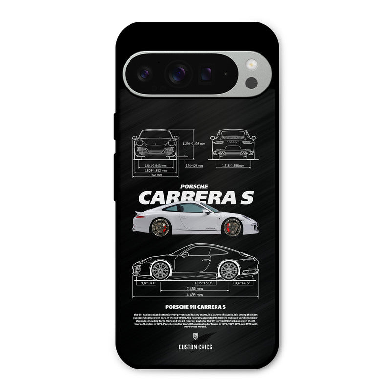 Grey Carrera Google Pixel 9 Pro XL Mobile Back Cover - Car&Bike PrintShield Case