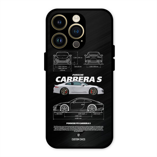 Grey Carrera iPhone 14 Pro Mobile Back Cover - Car&Bike PrintShield Case