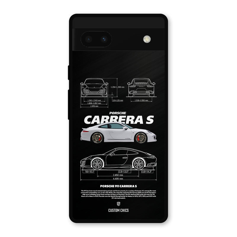 Grey Carrera Google Pixel 6a Mobile Back Cover - Car&Bike PrintShield Case
