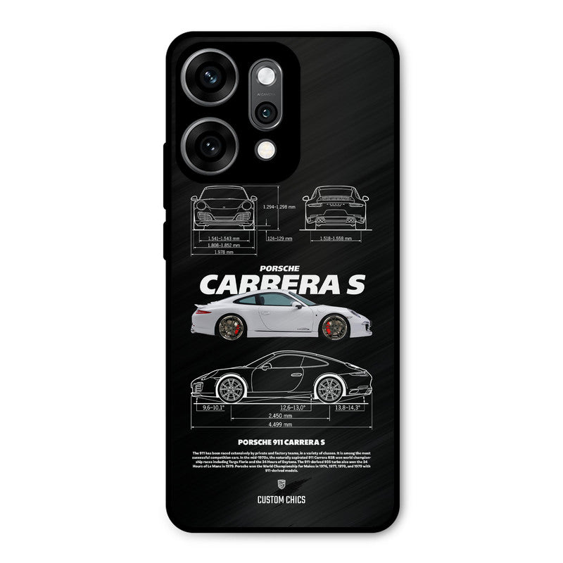 Grey Carrera Oppo Reno 14 Pro Mobile Back Cover - Car&Bike PrintShield Case