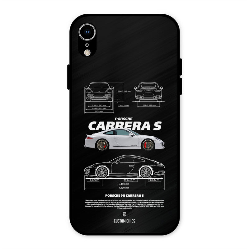 Grey Carrera iPhone XR Mobile Back Cover - Car&Bike PrintShield Case