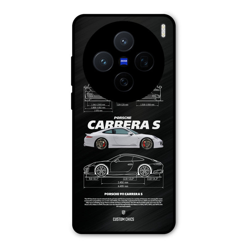 Grey Carrera Vivo X200 Mobile Back Cover - Car&Bike PrintShield Case
