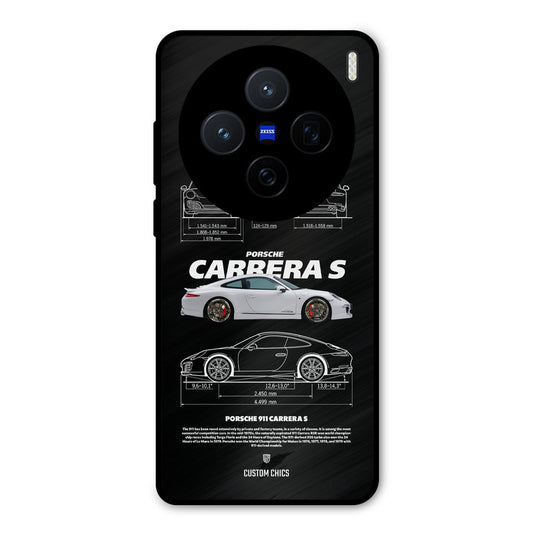 Grey Carrera Vivo X200 Mobile Back Cover - Car&Bike PrintShield Case