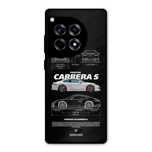 Grey Carrera OnePlus 12R Mobile Back Cover - Car&Bike PrintShield Case