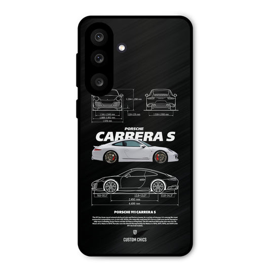 Grey Carrera Samsung Galaxy M56 Mobile Back Cover - Car&Bike PrintShield Case