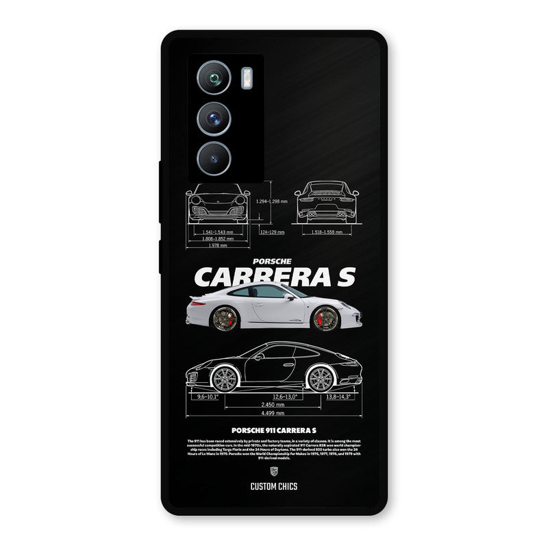 Grey Carrera iQOO 9SE Mobile Back Cover - Car&Bike PrintShield Case