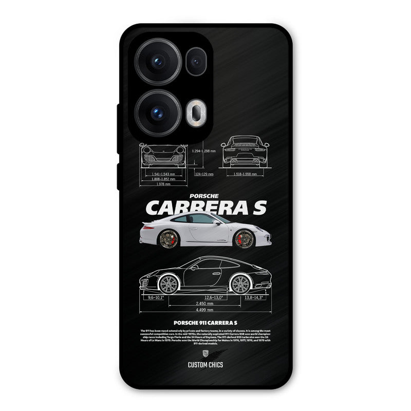 Grey Carrera Oppo Reno 13 Pro 5G Mobile Back Cover - Car&Bike PrintShield Case