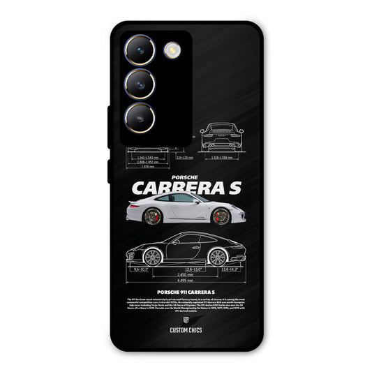 Grey Carrera Vivo Y200e Mobile Back Cover - Car&Bike PrintShield Case