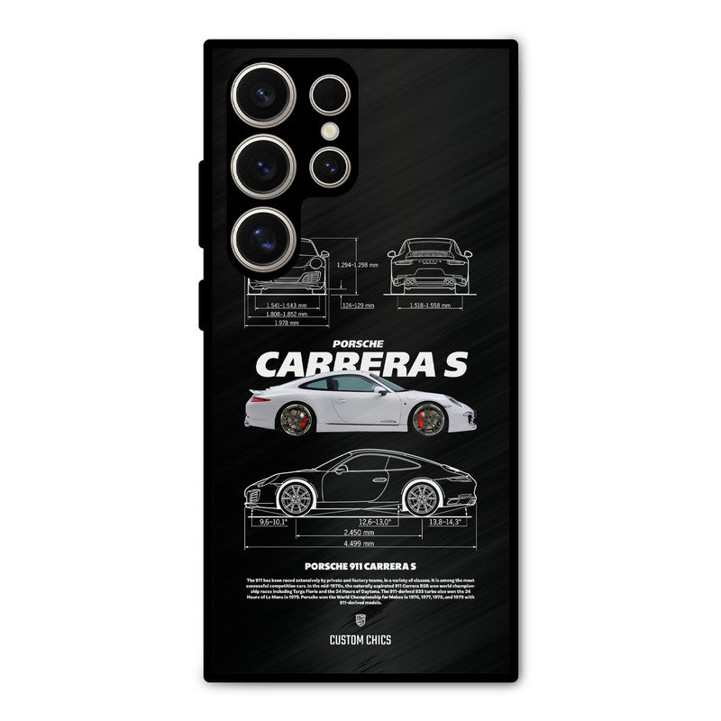 Grey Carrera Samsung Galaxy S24 Ultra Mobile Back Cover - Car&Bike PrintShield Case