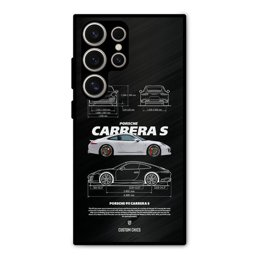 Grey Carrera Samsung Galaxy S24 Ultra Mobile Back Cover - Car&Bike PrintShield Case