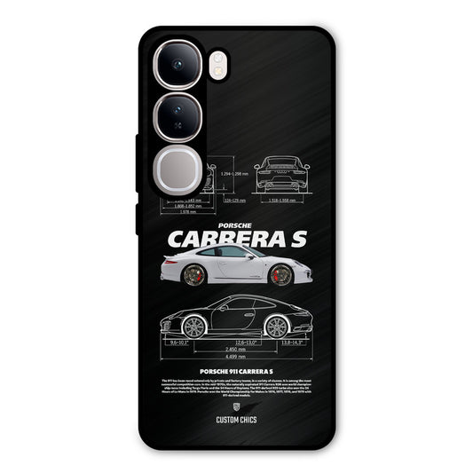 Grey Carrera Vivo Y300 Mobile Back Cover - Car&Bike PrintShield Case