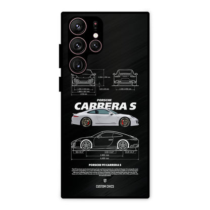 Grey Carrera Samsung Galaxy S22 Ultra Mobile Back Cover - Car&Bike PrintShield Case