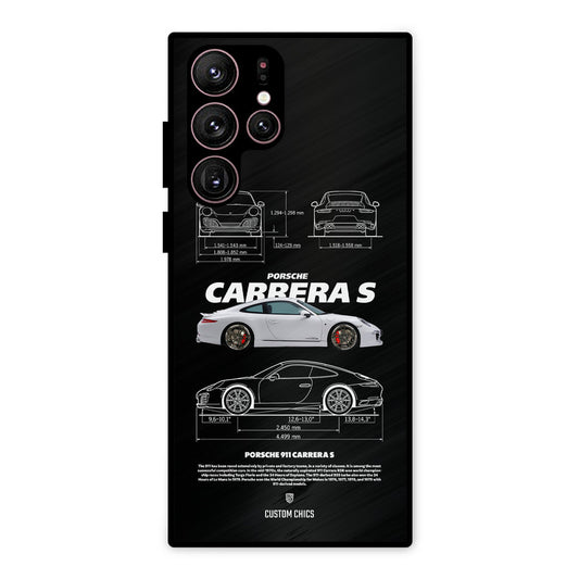 Grey Carrera Samsung Galaxy S22 Ultra Mobile Back Cover - Car&Bike PrintShield Case