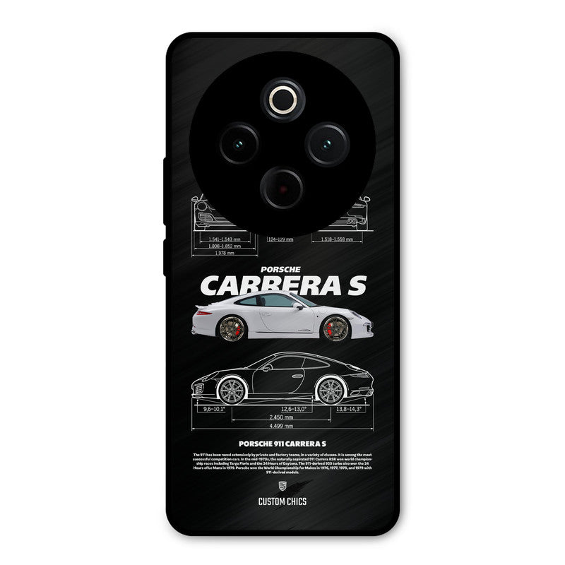 Grey Carrera iQoo Z10 Mobile Back Cover - Car&Bike PrintShield Case