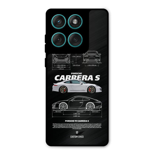 Grey Carrera Motorola Edge 60 Mobile Back Cover - Car&Bike PrintShield Case