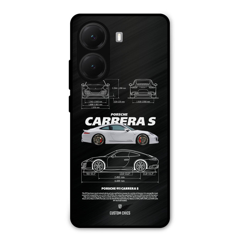Grey Carrera Poco X7 Pro Mobile Back Cover - Car&Bike PrintShield Case