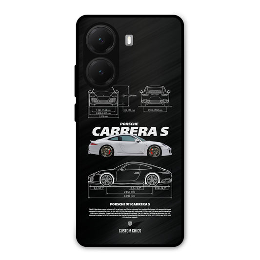 Grey Carrera Poco X7 Pro Mobile Back Cover - Car&Bike PrintShield Case