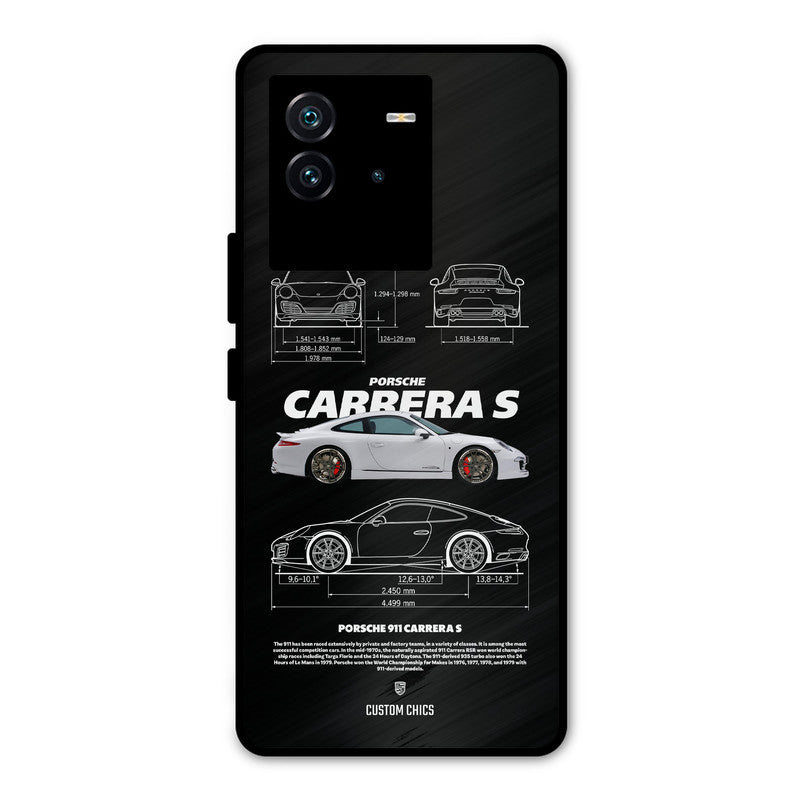 Grey Carrera iQOO Neo 6 5G Mobile Back Cover - Car&Bike PrintShield Case