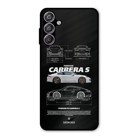 Grey Carrera Samsung Galaxy F15 Mobile Back Cover - Car&Bike PrintShield Case
