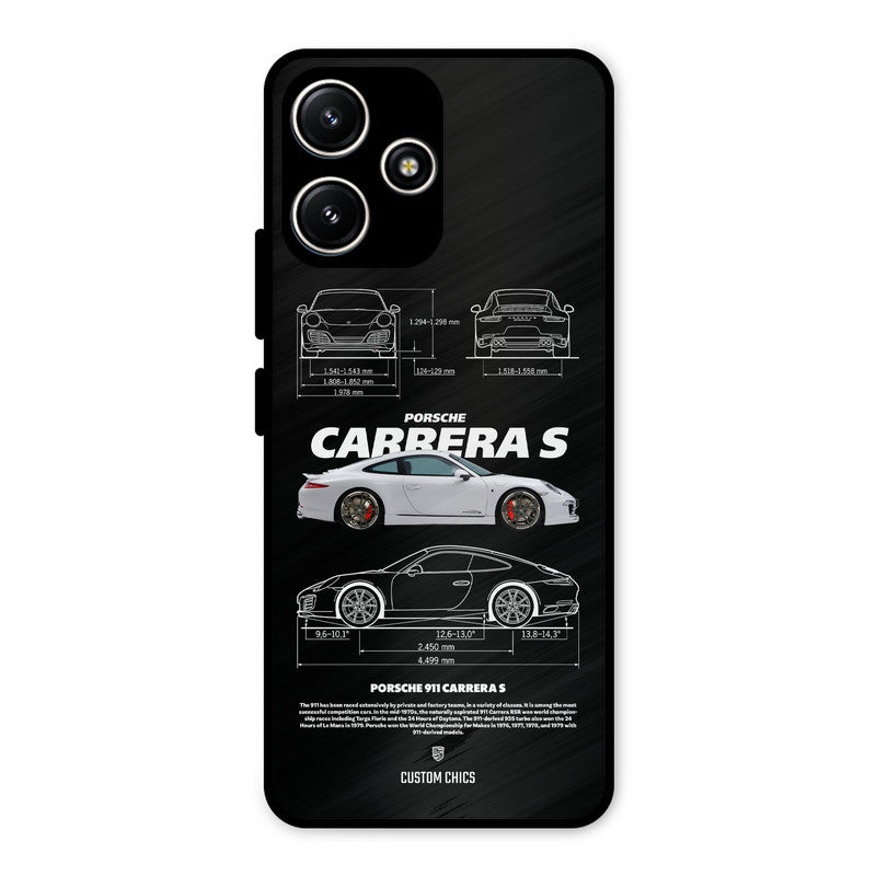 Grey Carrera Redmi 12 5G Mobile Back Cover - Car&Bike PrintShield Case