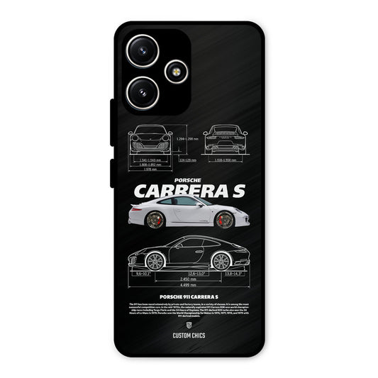 Grey Carrera Redmi 12 5G Mobile Back Cover - Car&Bike PrintShield Case