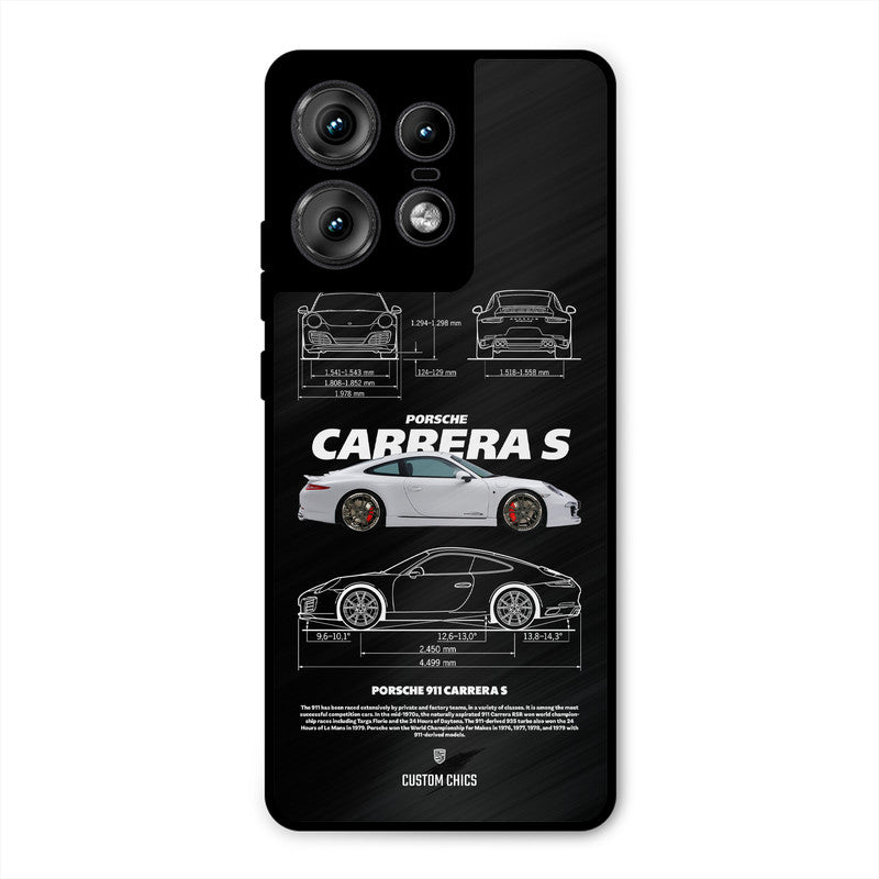 Grey Carrera Motorola Edge 50 Pro Mobile Back Cover - Car&Bike PrintShield Case