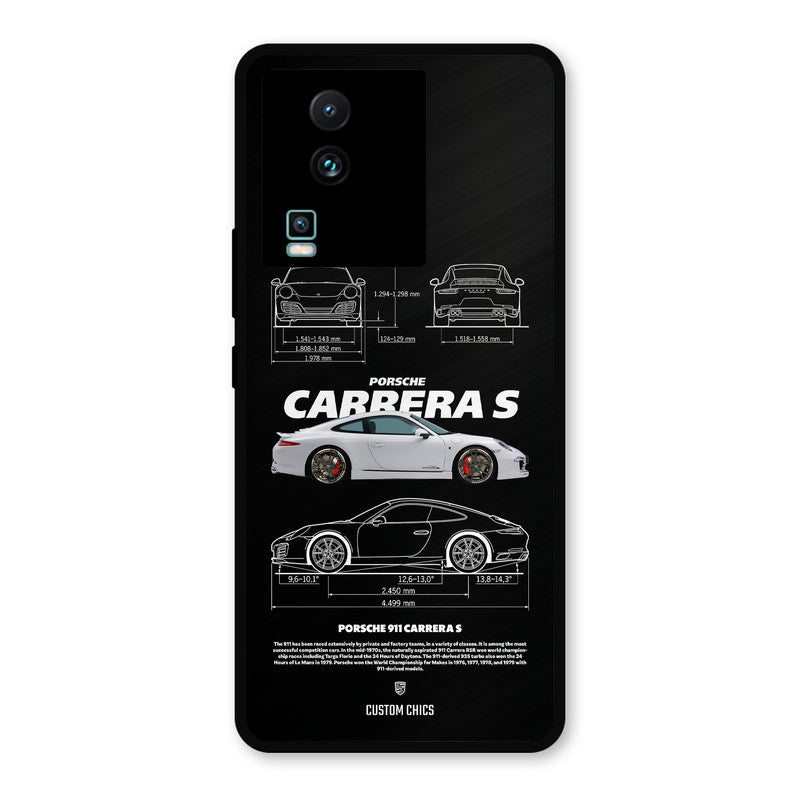 Grey Carrera IQOO Neo 7 Pro Mobile Back Cover - Car&Bike PrintShield Case