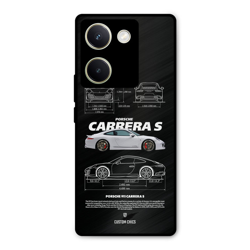 Grey Carrera Vivo Y200 Pro Mobile Back Cover - Car&Bike PrintShield Case