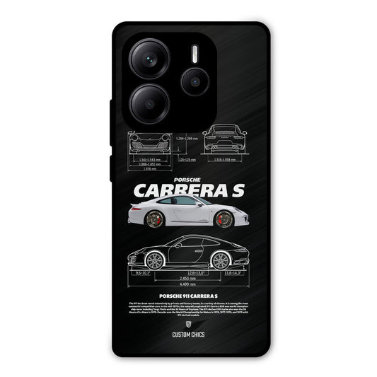Grey Carrera Redmi Note 14 Mobile Back Cover - Car&Bike PrintShield Case
