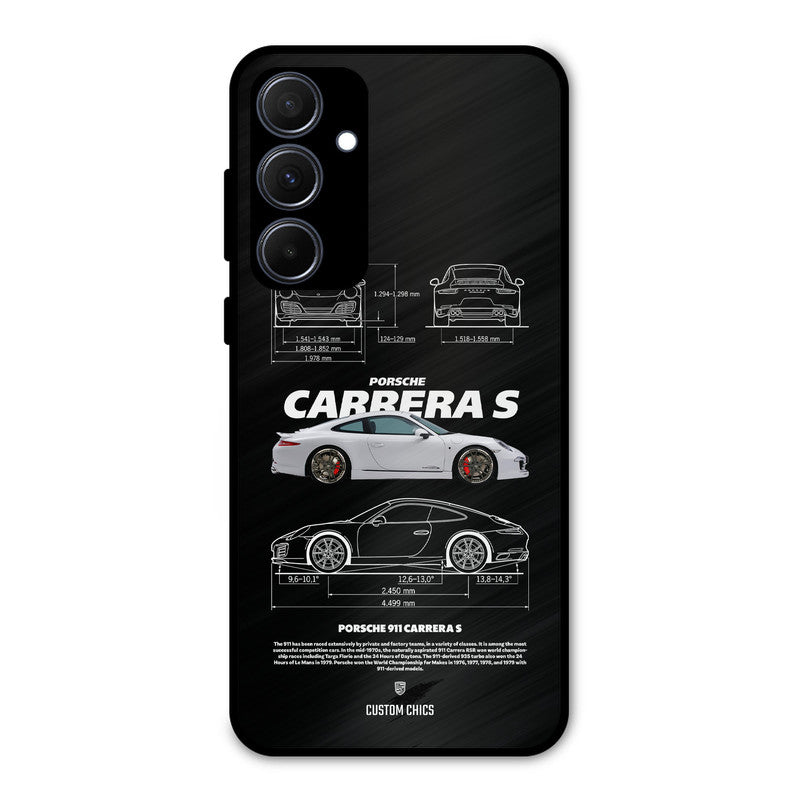 Grey Carrera Samsung Galaxy A35 5G Mobile Back Cover - Car&Bike PrintShield Case