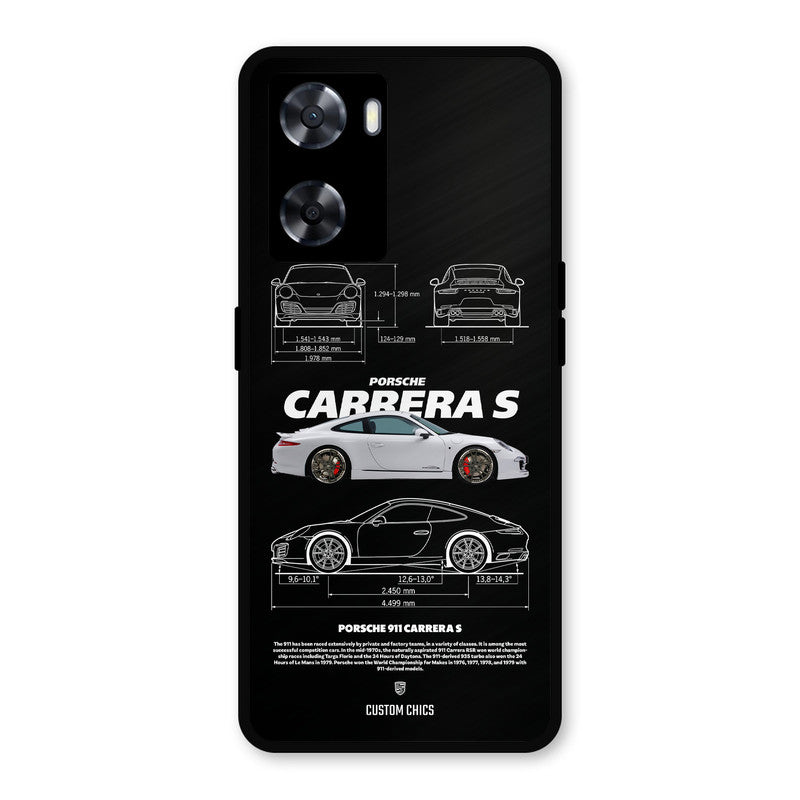 Grey Carrera Oppo A57 2022 Mobile Back Cover - Car&Bike PrintShield Case