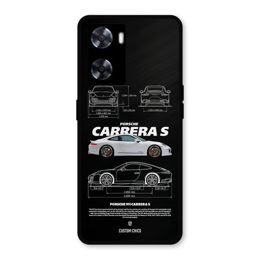 Grey Carrera Oppo A57 2022 Mobile Back Cover - Car&Bike PrintShield Case