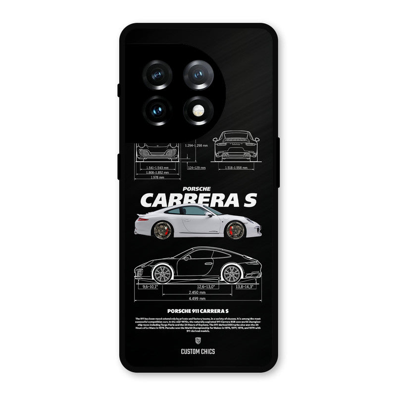 Grey Carrera OnePlus 11 Mobile Back Cover - Car&Bike PrintShield Case