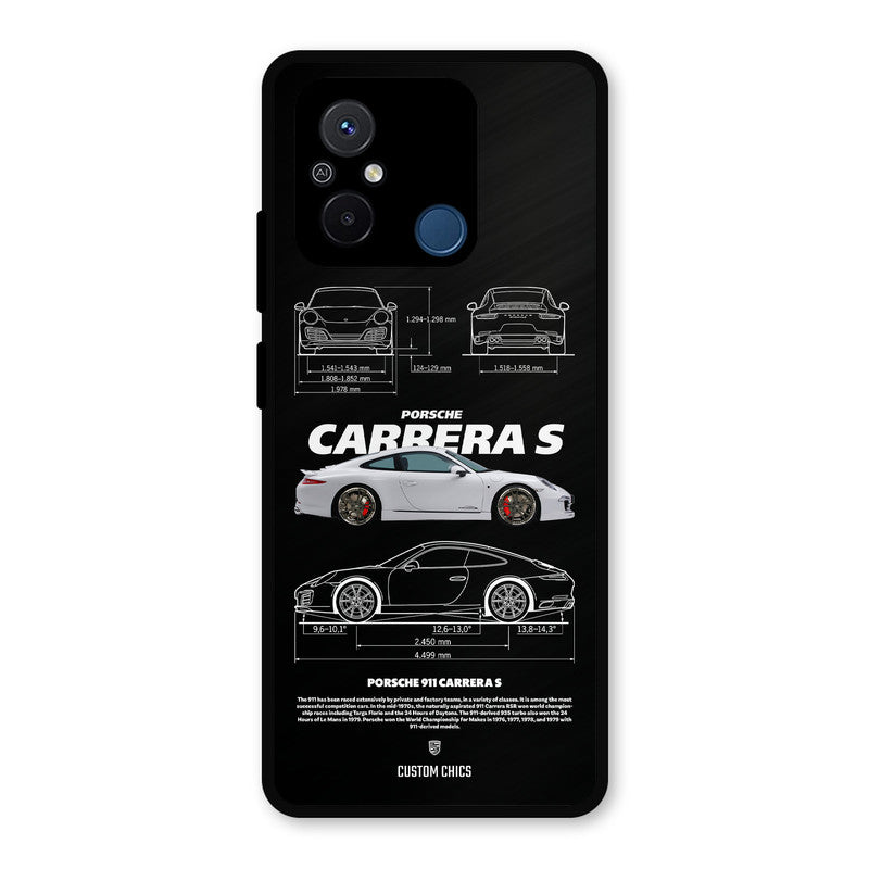 Grey Carrera Redmi 12c Mobile Back Cover - Car&Bike PrintShield Case