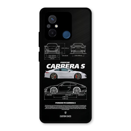 Grey Carrera Redmi 12c Mobile Back Cover - Car&Bike PrintShield Case