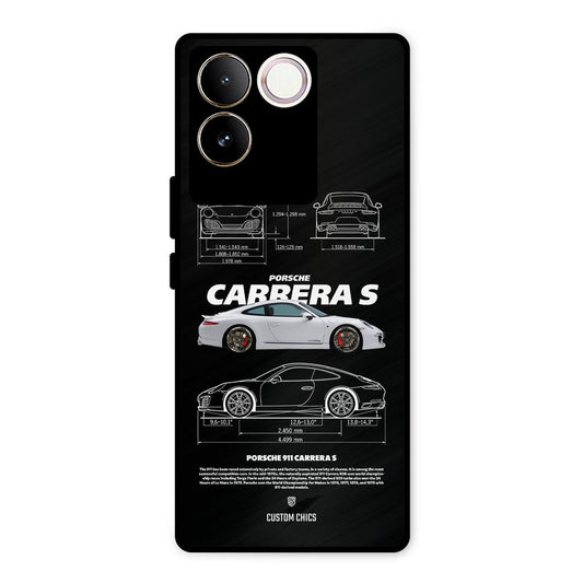 Grey Carrera Vivo T2 Pro Mobile Back Cover - Car&Bike PrintShield Case