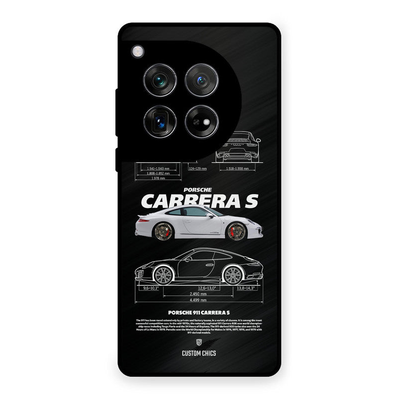 Grey Carrera OnePlus 12 Mobile Back Cover - Car&Bike PrintShield Case
