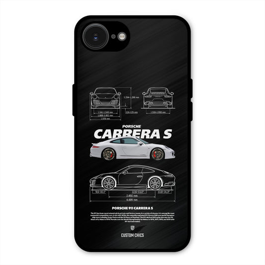 Grey Carrera iPhone 16e Mobile Back Cover - Car&Bike PrintShield Case