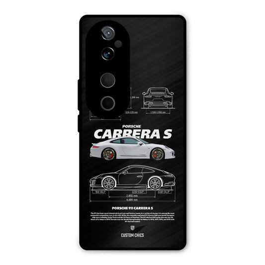 Grey Carrera Vivo V40 Mobile Back Cover - Car&Bike PrintShield Case