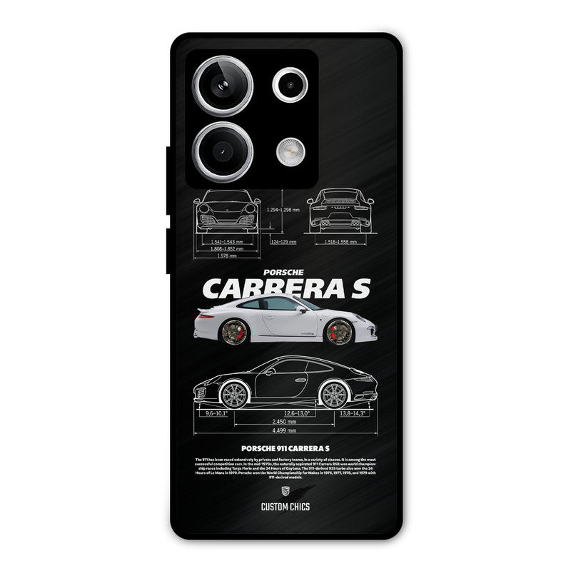 Grey Carrera Redmi Note 13 5G Mobile Back Cover - Car&Bike PrintShield Case