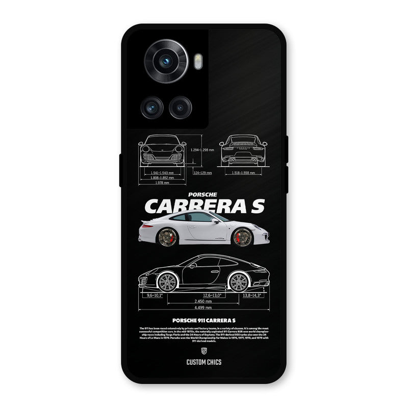 Grey Carrera OnePlus 10R Mobile Back Cover - Car&Bike PrintShield Case