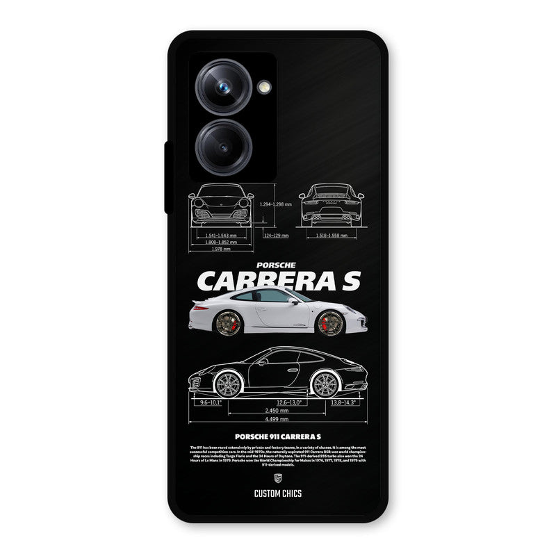 Grey Carrera Realme 10 Pro Mobile Back Cover - Car&Bike PrintShield Case