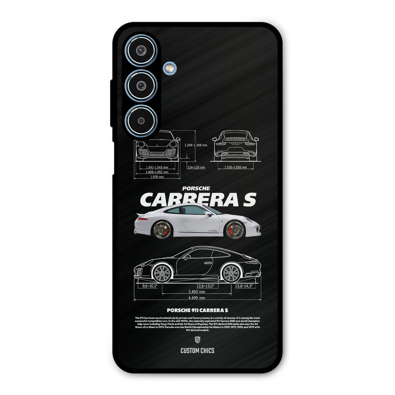 Grey Carrera Samsung Galaxy M35 5G Mobile Back Cover - Car&Bike PrintShield Case