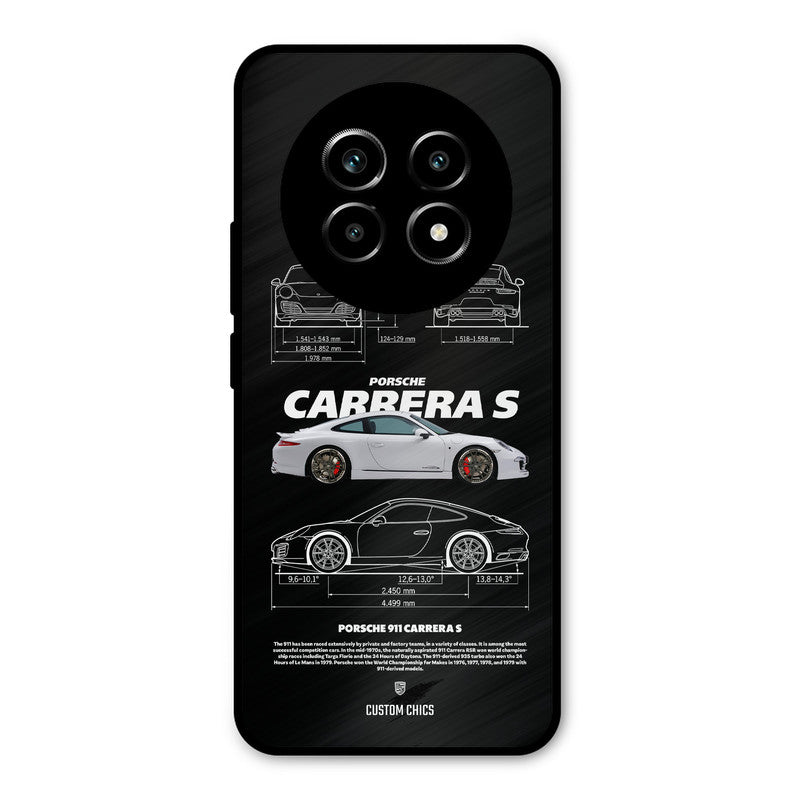 Grey Carrera Realme 13 Pro Mobile Back Cover - Car&Bike PrintShield Case